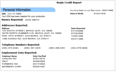 Credit Report